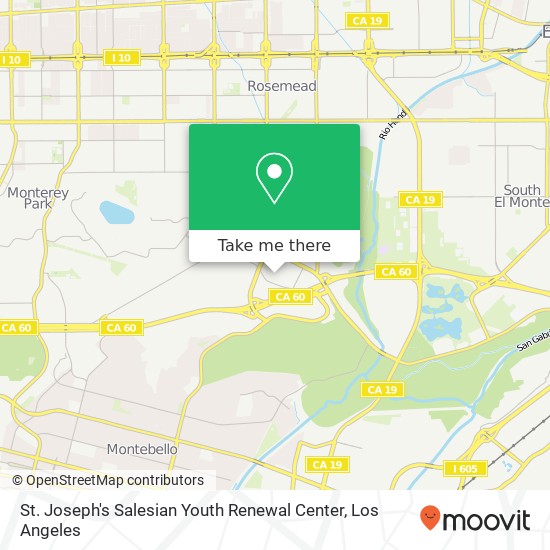 St. Joseph's Salesian Youth Renewal Center map