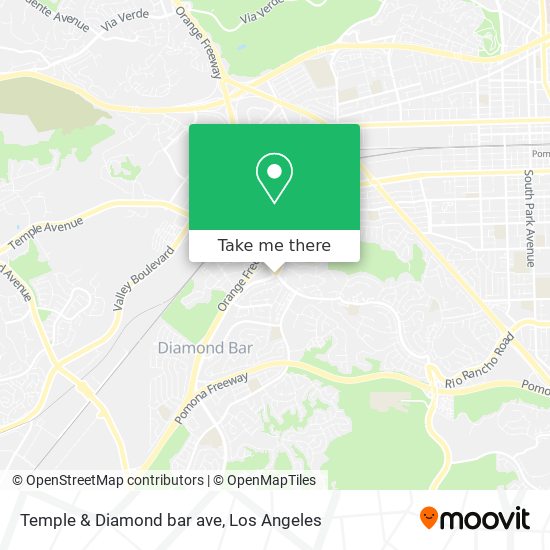 Temple & Diamond bar ave map