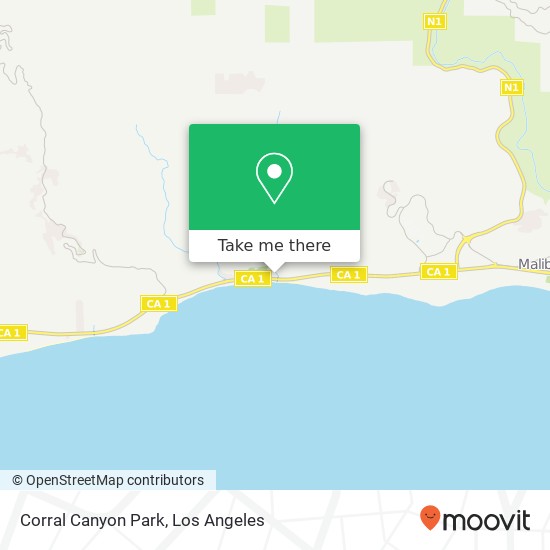 Mapa de Corral Canyon Park