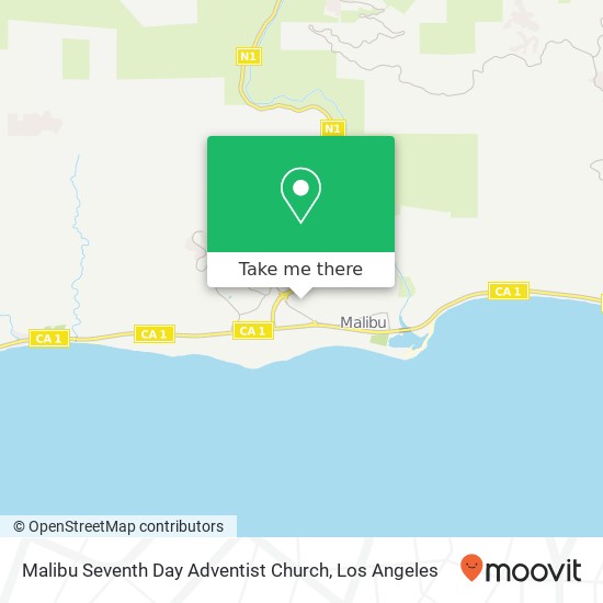 Malibu Seventh Day Adventist Church map