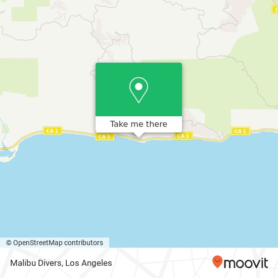 Mapa de Malibu Divers