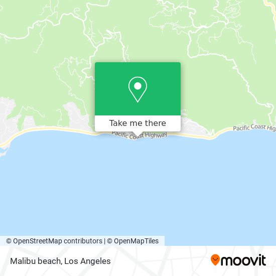 Mapa de Malibu beach