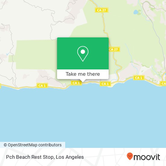 Pch Beach Rest Stop map