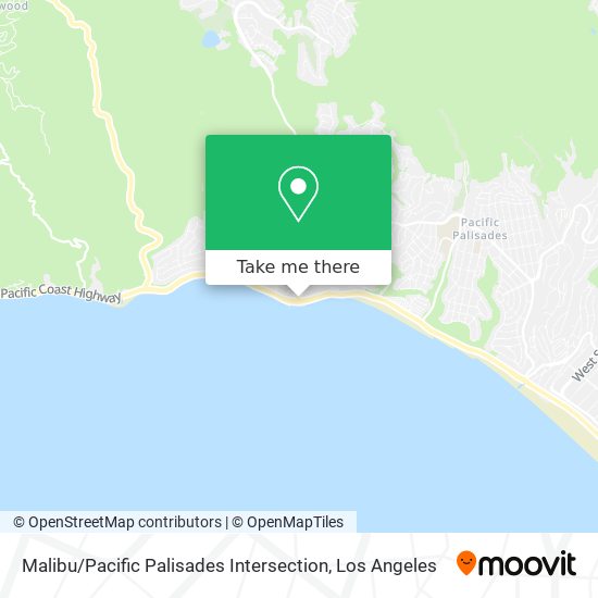 Malibu / Pacific Palisades Intersection map
