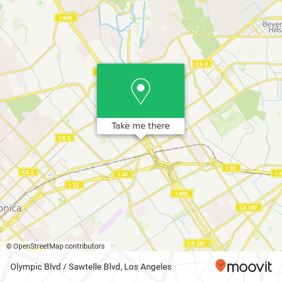 Olympic Blvd / Sawtelle Blvd map