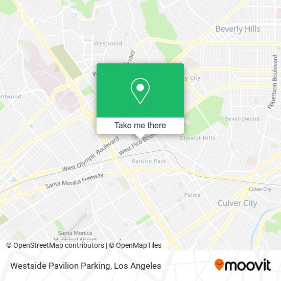 Westside Pavilion Parking map