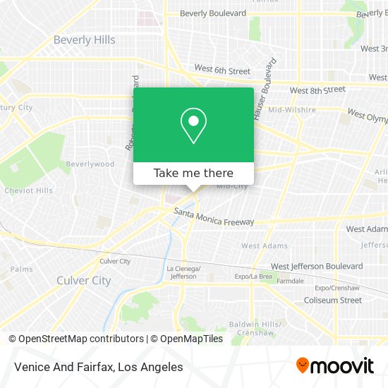 Venice And Fairfax map