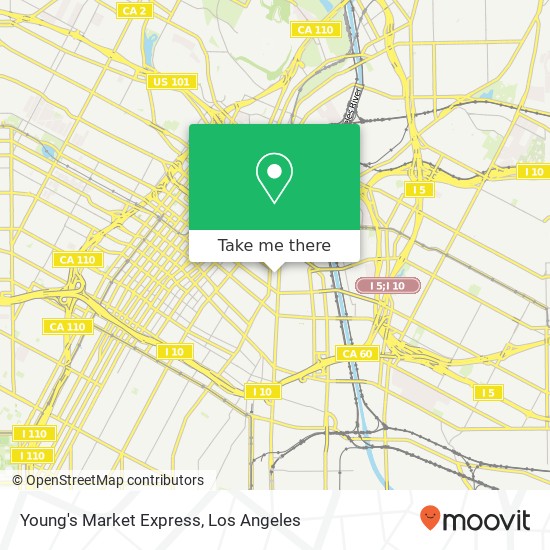 Mapa de Young's Market Express