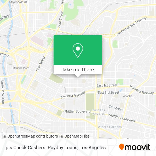 Mapa de pls Check Cashers: Payday Loans