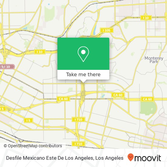 Desfile Mexicano Este De Los Angeles map