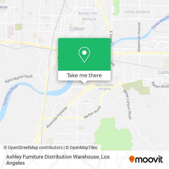 Ashley Furniture Distribution Warehouse map