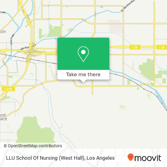 LLU School Of Nursing (West Hall) map