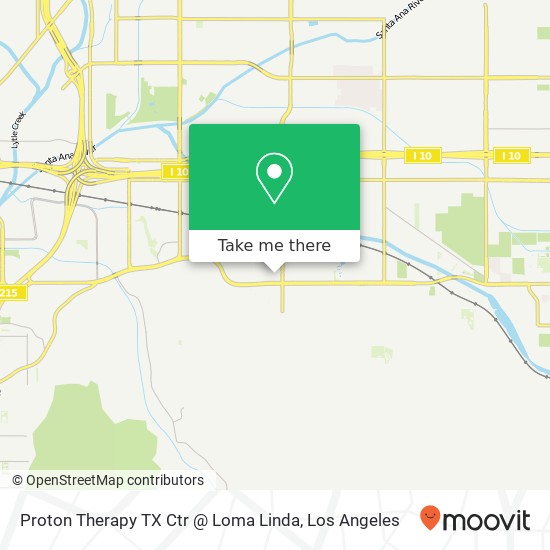 Proton Therapy TX Ctr @ Loma Linda map