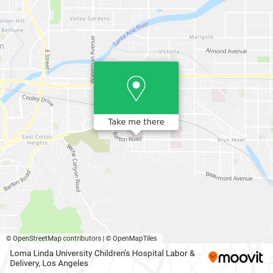 Loma Linda University Children's Hospital Labor & Delivery map