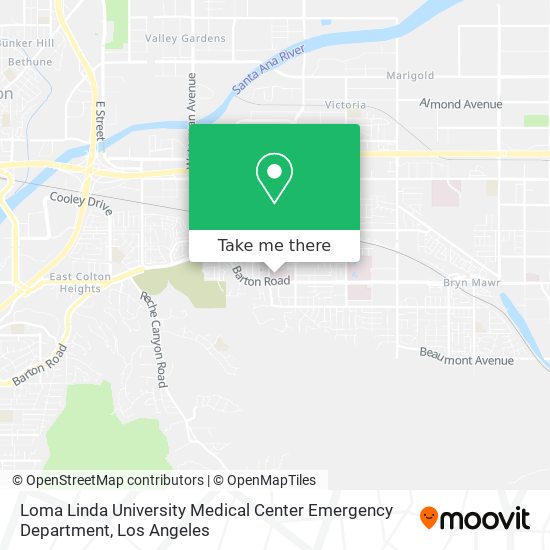 Loma Linda University Medical Center Emergency Department map