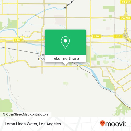 Mapa de Loma Linda Water