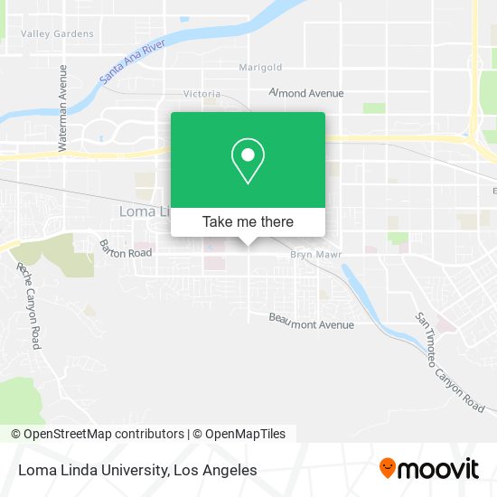 Loma Linda University map