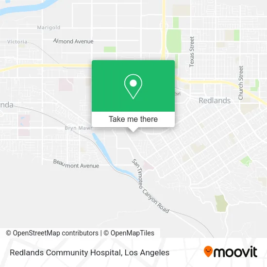 Mapa de Redlands Community Hospital