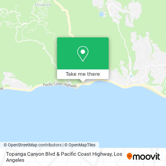 Topanga Canyon Blvd & Pacific Coast Highway map