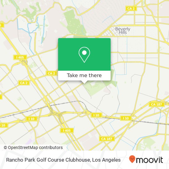 Mapa de Rancho Park Golf Course Clubhouse