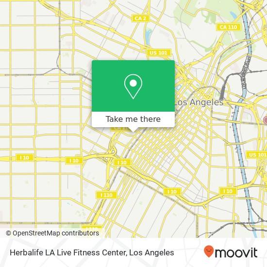Herbalife LA Live Fitness Center map