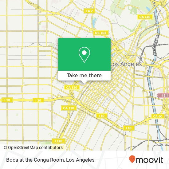 Boca at the Conga Room map