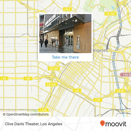 Clive Davis Theater map