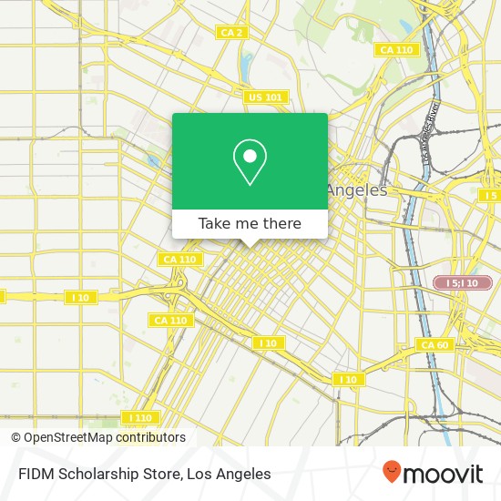 FIDM Scholarship Store map