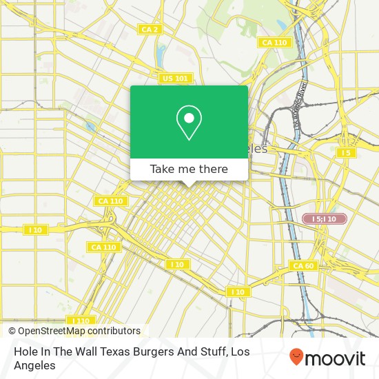 Mapa de Hole In The Wall Texas Burgers And Stuff