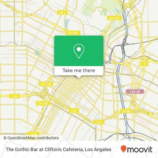 The Gothic Bar at Clifton's Cafeteria map