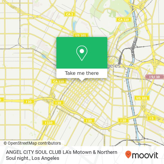 Mapa de ANGEL CITY SOUL CLUB LA's Motown & Northern Soul night.
