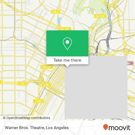 Warner Bros. Theatre map