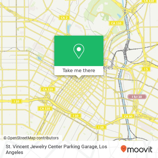 St. Vincent Jewelry Center Parking Garage map