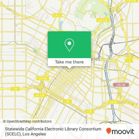 Statewide California Electronic Library Consortium (SCELC) map