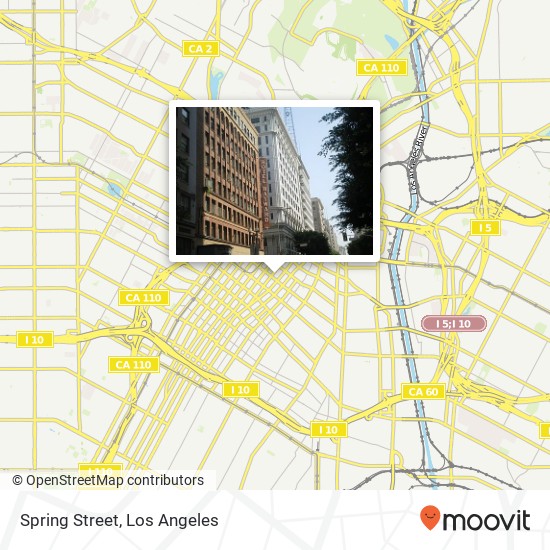 Spring Street map