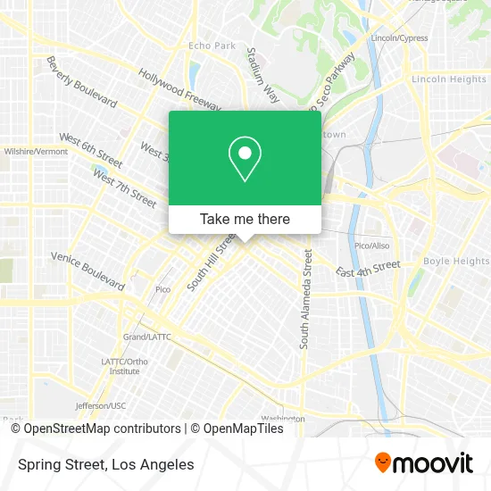 Spring Street map