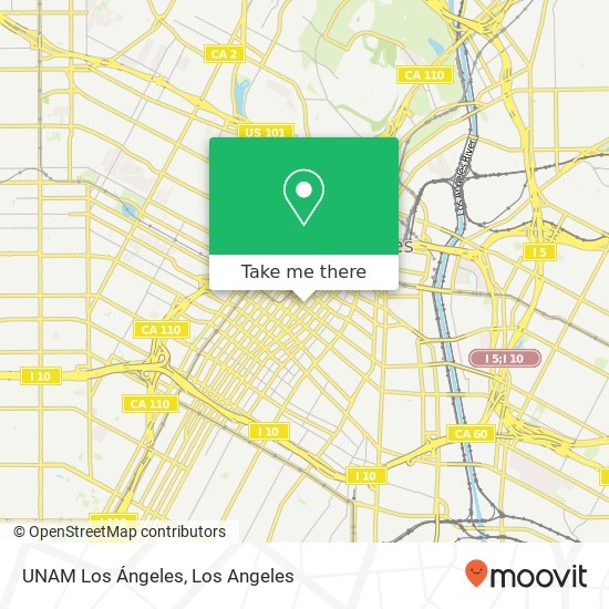 UNAM Los Ángeles map