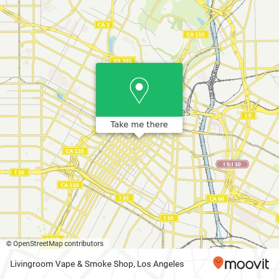 Mapa de Livingroom Vape & Smoke Shop