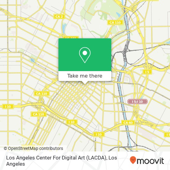 Los Angeles Center For Digital Art (LACDA) map