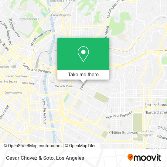 Cesar Chavez & Soto map