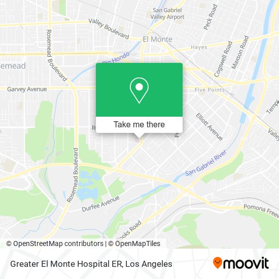 Mapa de Greater El Monte Hospital ER