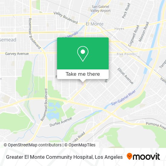 Mapa de Greater El Monte Community Hospital