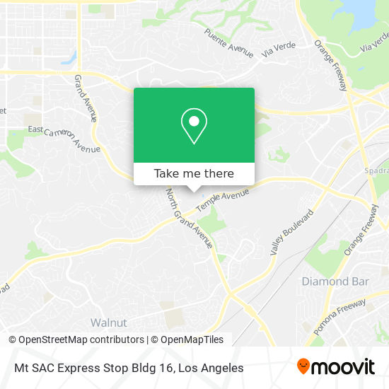 Mt SAC Express Stop Bldg 16 map