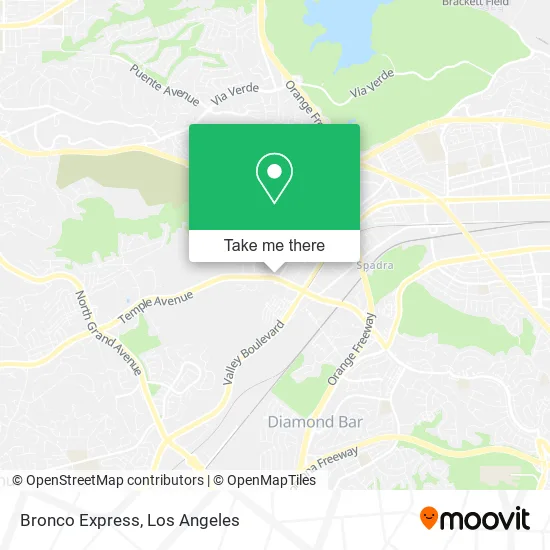 Mapa de Bronco Express