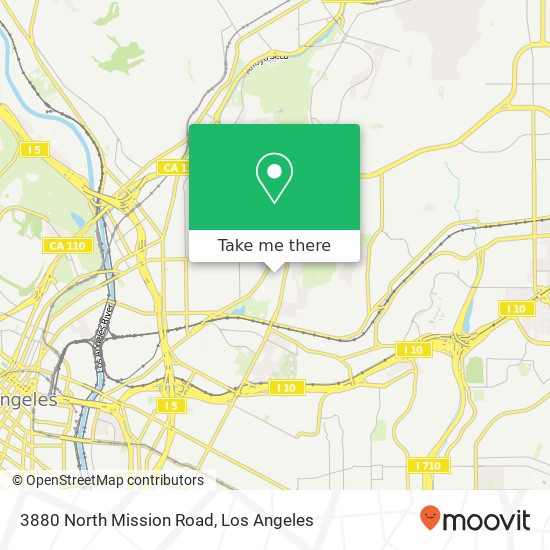 Mapa de 3880 North Mission Road