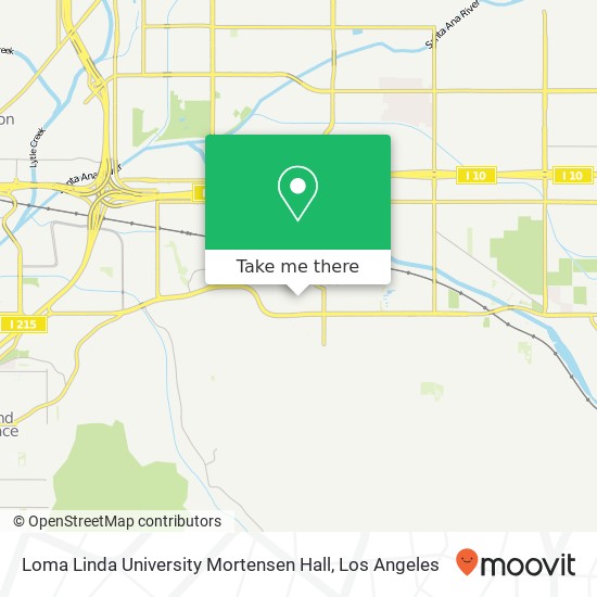 Loma Linda University Mortensen Hall map