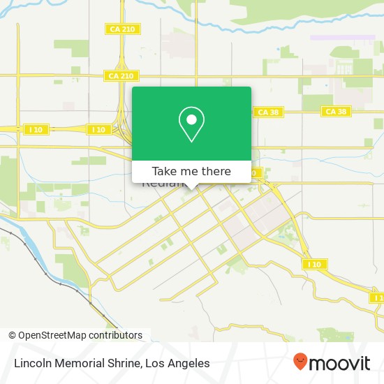 Mapa de Lincoln Memorial Shrine