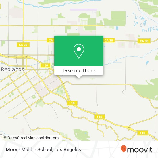Mapa de Moore Middle School