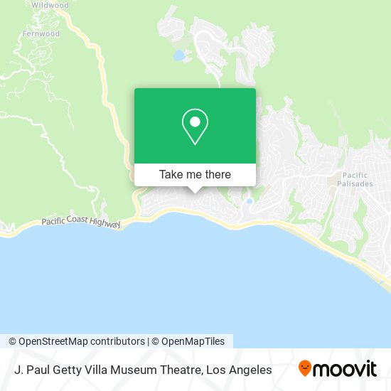 J. Paul Getty Villa Museum Theatre map