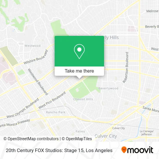 Mapa de 20th Century FOX Studios: Stage 15